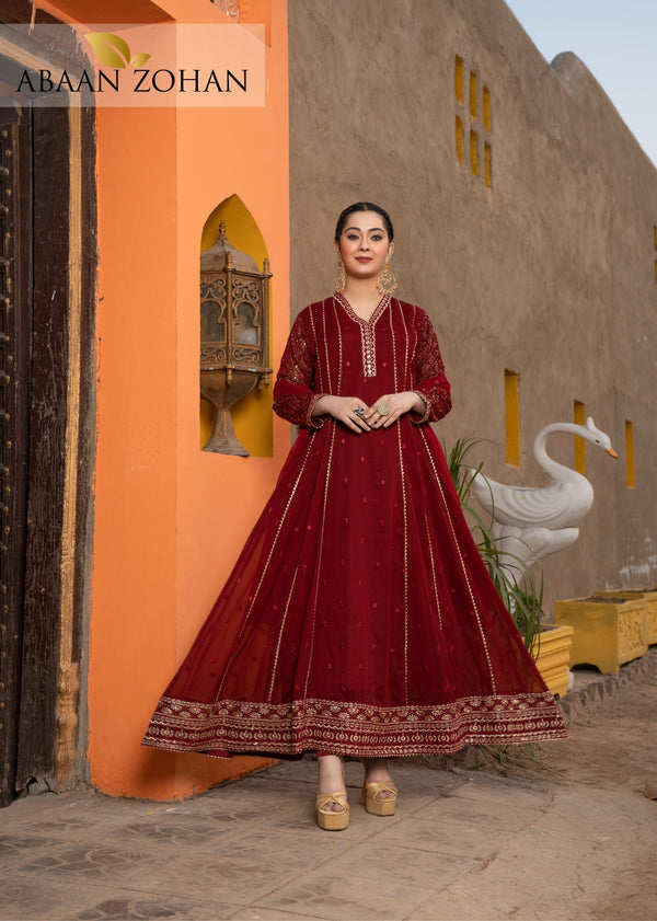 Kashish Maroon 3 pieces